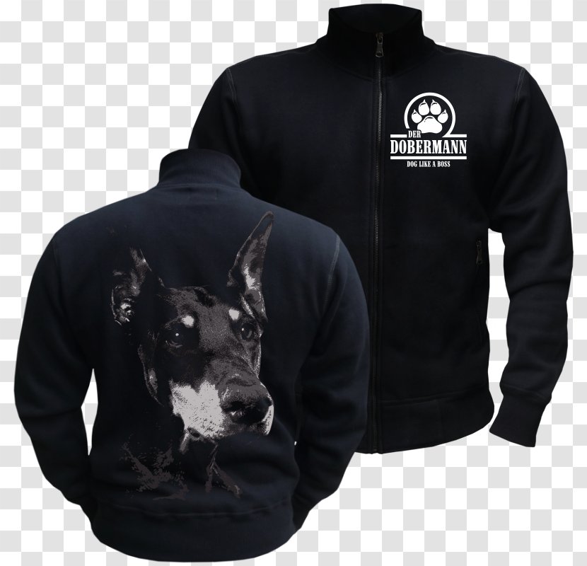 T-shirt Hoodie Sleeve Bluza Jacket - European Doberman Puppies Transparent PNG