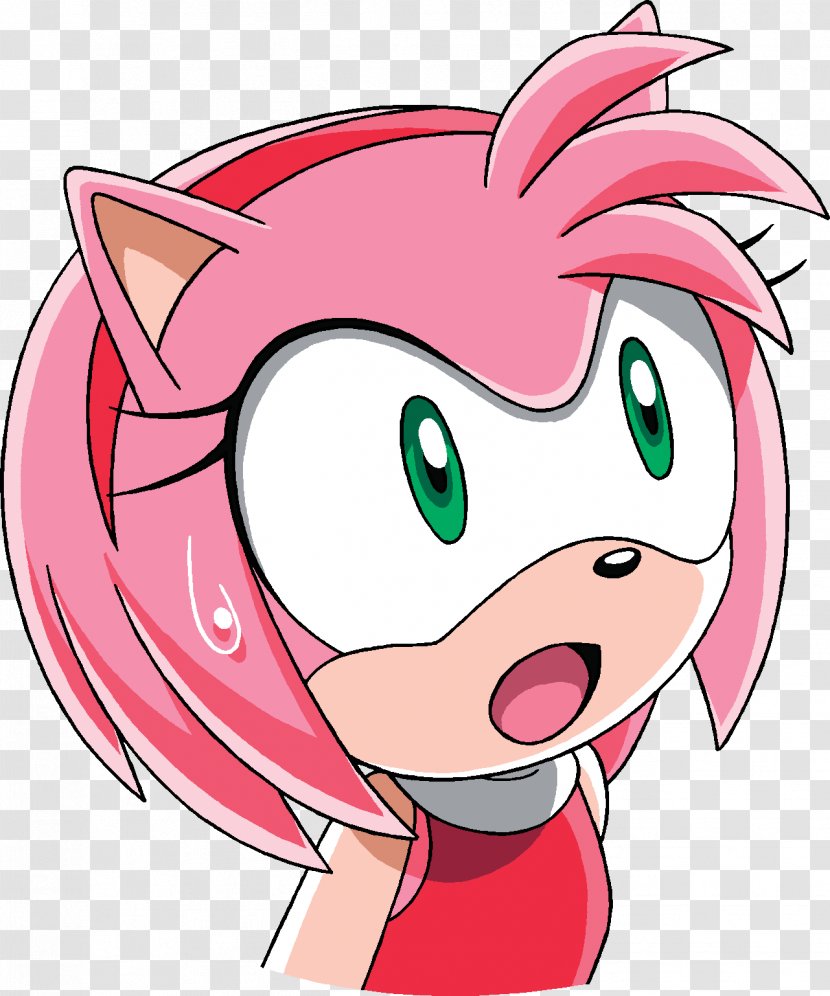Amy Rose Sonic The Hedgehog & Sega All-Stars Racing Unleashed Free Riders - Silhouette - Surprise Transparent PNG