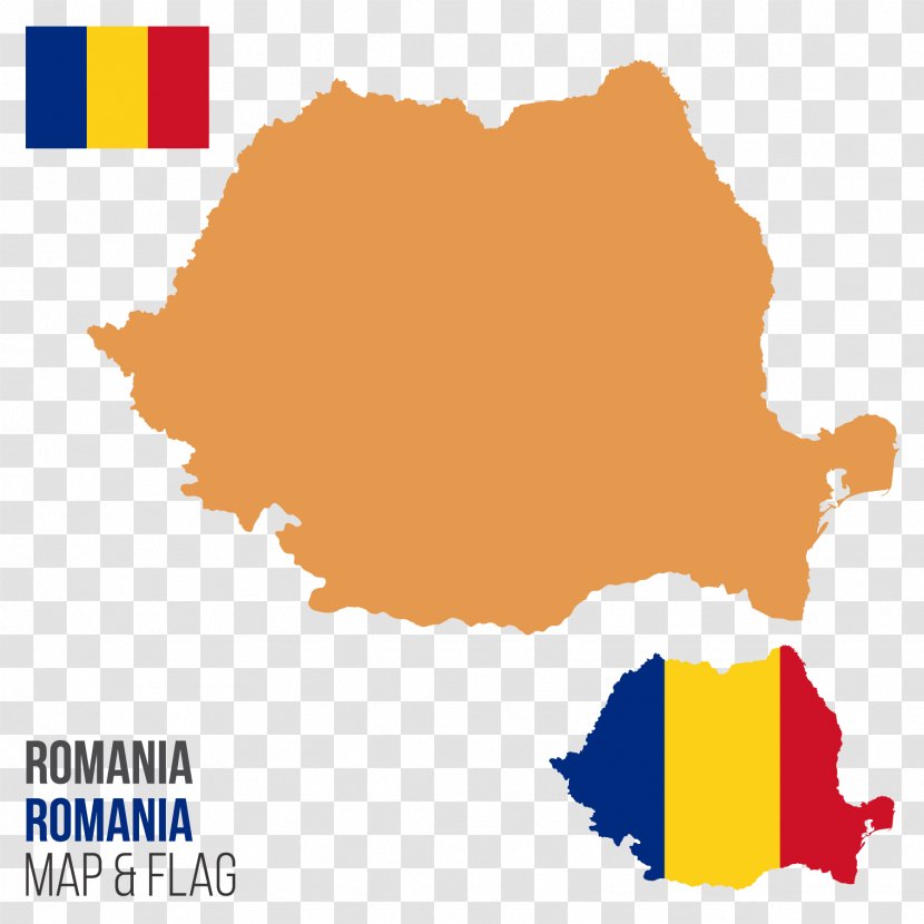 Vector Map Flag Of Romania Royalty-free - Royaltyfree Transparent PNG