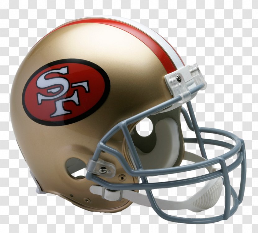 1996 San Francisco 49ers Season The Catch NFL American Football Helmets - Lacrosse Helmet Transparent PNG