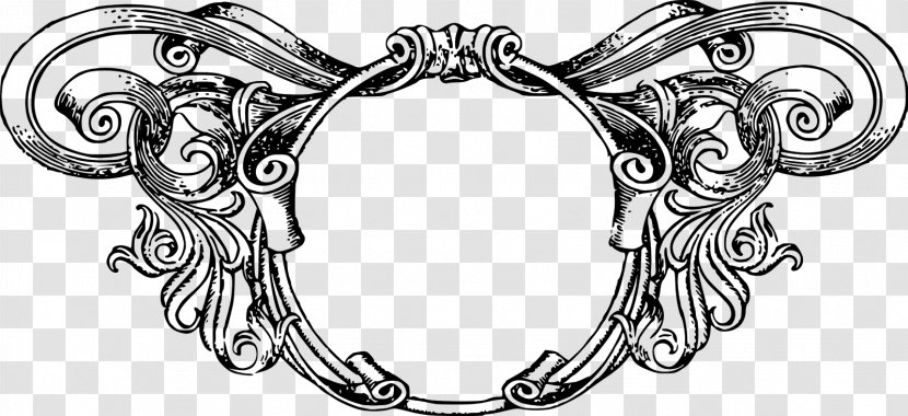 Decorative Borders And Frames Clip Art - Body Jewelry - Frame Vintage Transparent PNG