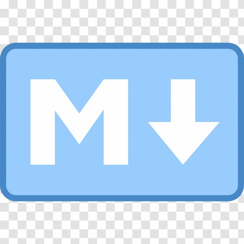 Markdown Text Editor HTML GitHub - Electric Blue - Github Transparent PNG