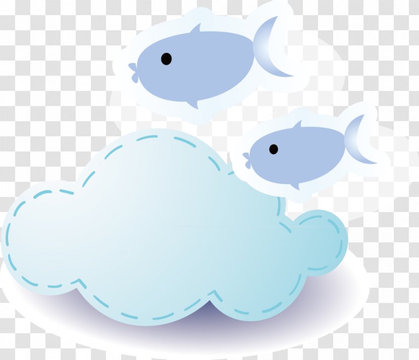 Cloud Fish Euclidean Vector Computer File - Drawing - Clouds And Transparent PNG