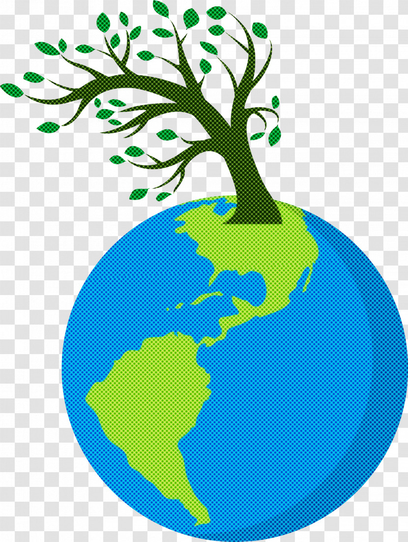 Earth Tree Go Green Transparent PNG