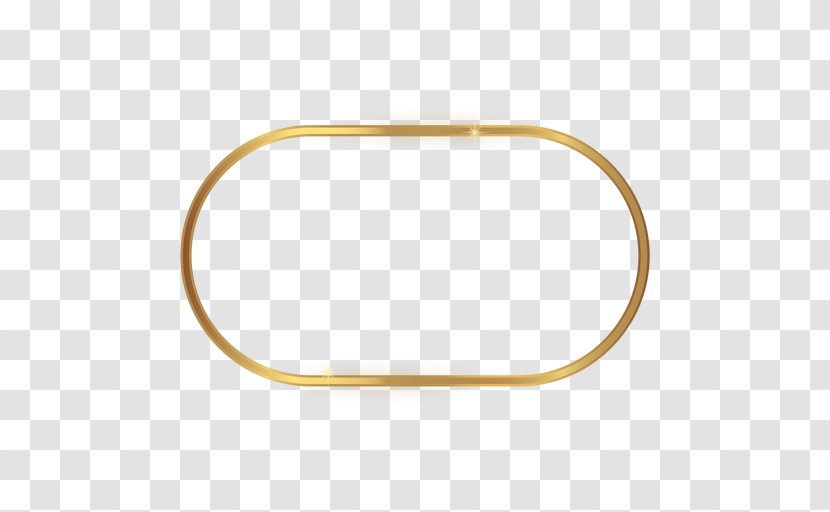 Bangle Product Design Rectangle Jewellery - Body Jewelry - Gold Frame Material Transparent PNG