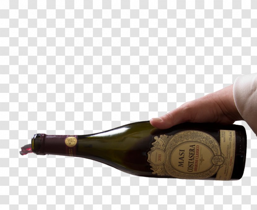 Champagne Wine Liqueur Bottle - Alcoholic Beverage Transparent PNG