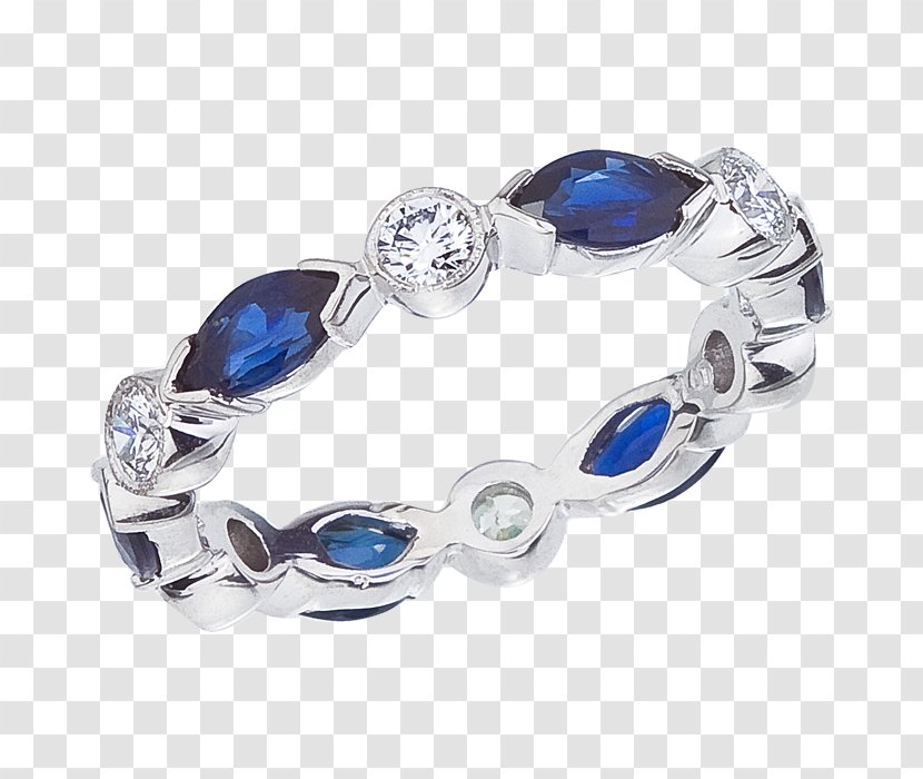 Sapphire Wedding Ring Bracelet Platinum Transparent PNG