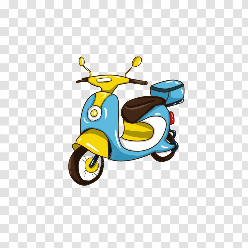 Electric Vehicle Scooter - Wheel Moped Transparent PNG