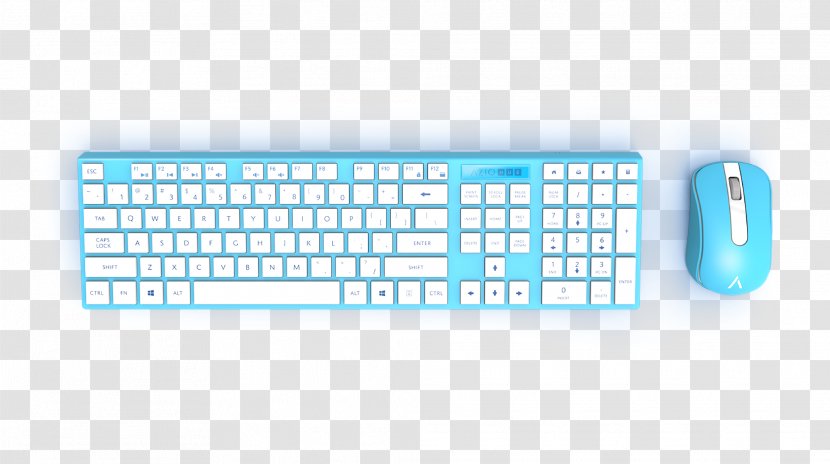 Computer Keyboard Mouse Laptop Blue Wireless Transparent PNG