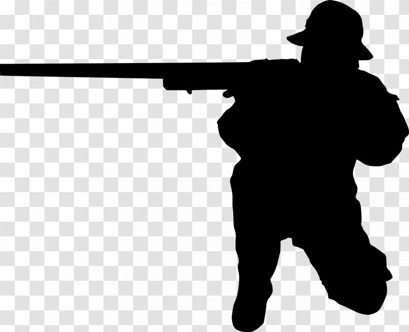 Silhouette Sniper Shooting Clip Art - Cartoon Transparent PNG