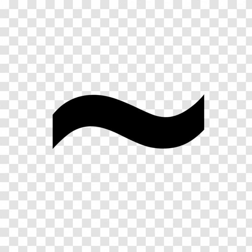 Tilde Equals Sign Diacritic Dash - Crescent - Dashed Transparent PNG