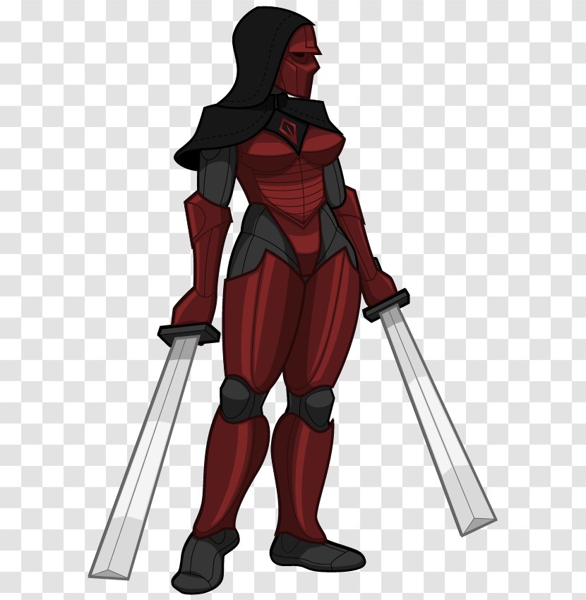 Superhero Knight Costume Design Weapon Spear Transparent PNG