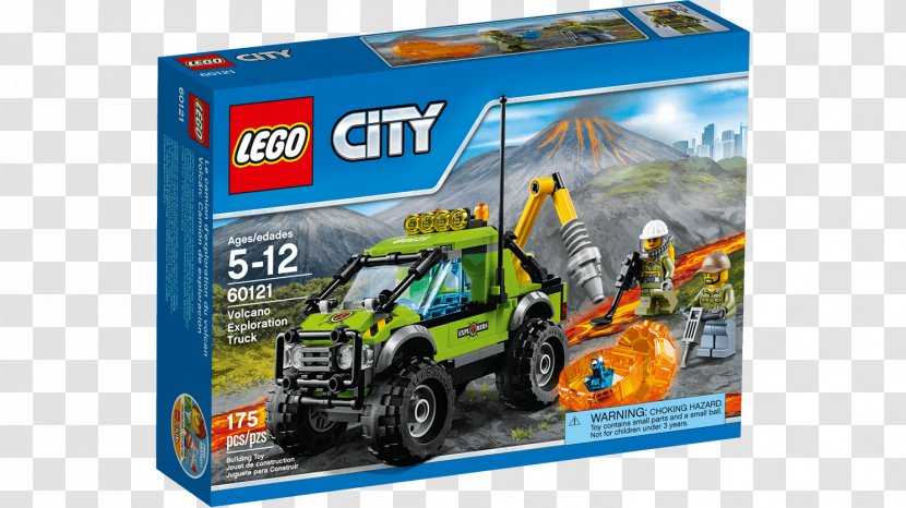 LEGO 60121 City Volcano Exploration Truck Lego Toy Explorers Transparent PNG