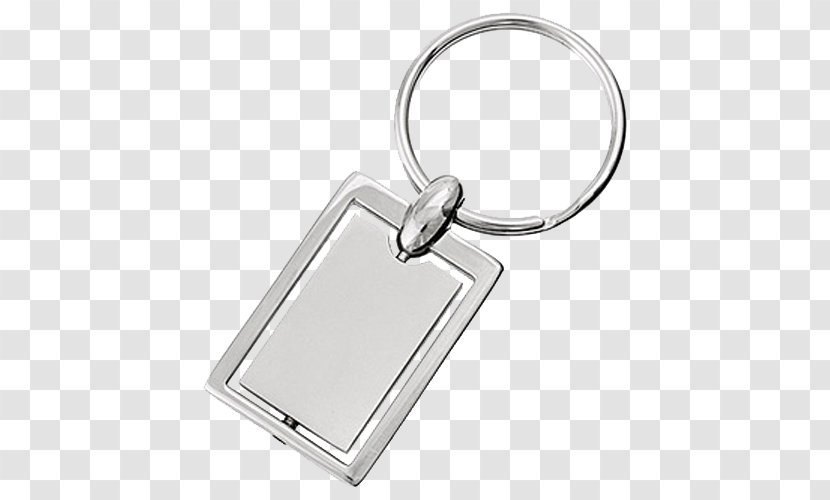 Key Chains Metal Silver Leather - Chaveiro Transparent PNG