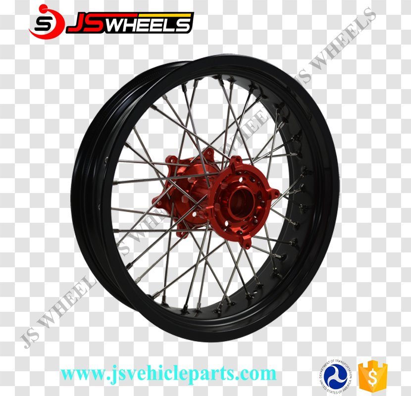 Alloy Wheel Spoke Rim Motorcycle - Supermoto - Mud Tracks Transparent PNG