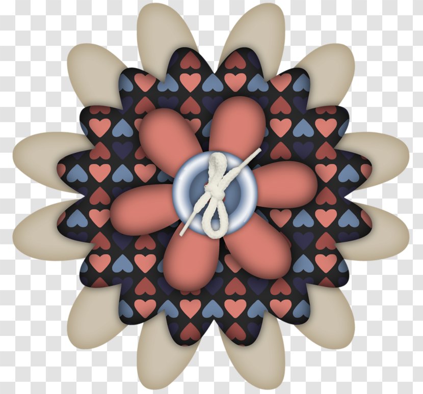 Textile Flower Icon - Button - Fabric Flowers Transparent PNG