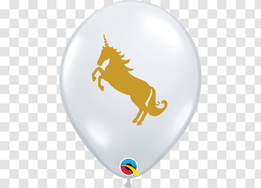 Mylar Balloon Party Unicorn Birthday - Fictional Character Transparent PNG