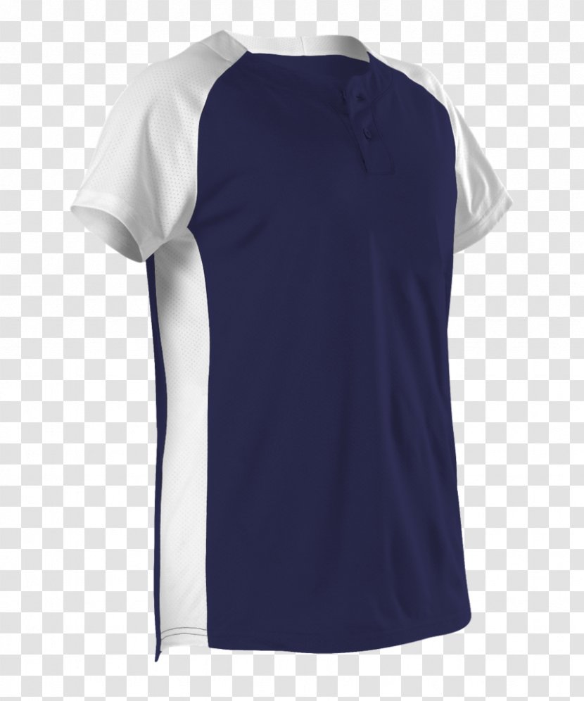 Sleeve T-shirt Blouse Blue - Jersey Transparent PNG