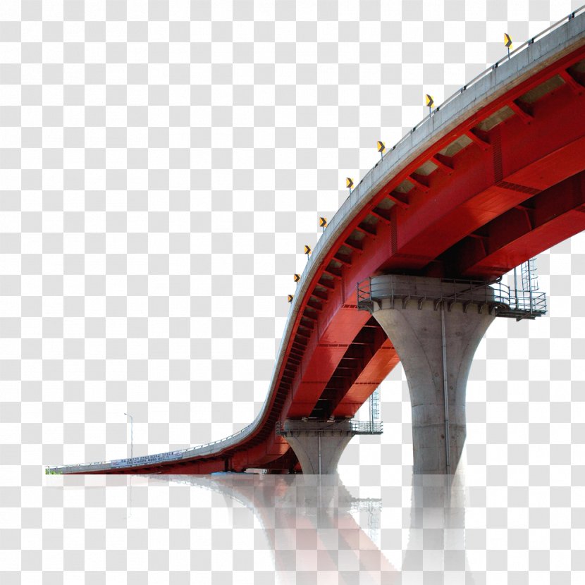 Cargo Ship Freight Transport - Red Bridge Pull Material Free Transparent PNG
