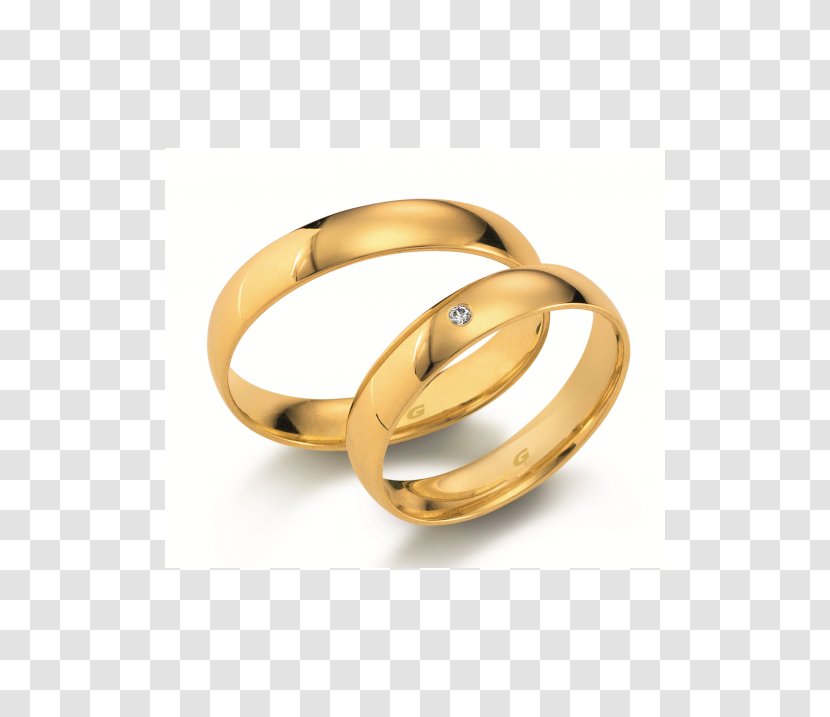 Wedding Ring Gold Jewellery Silver - Feingehaltstempel Transparent PNG