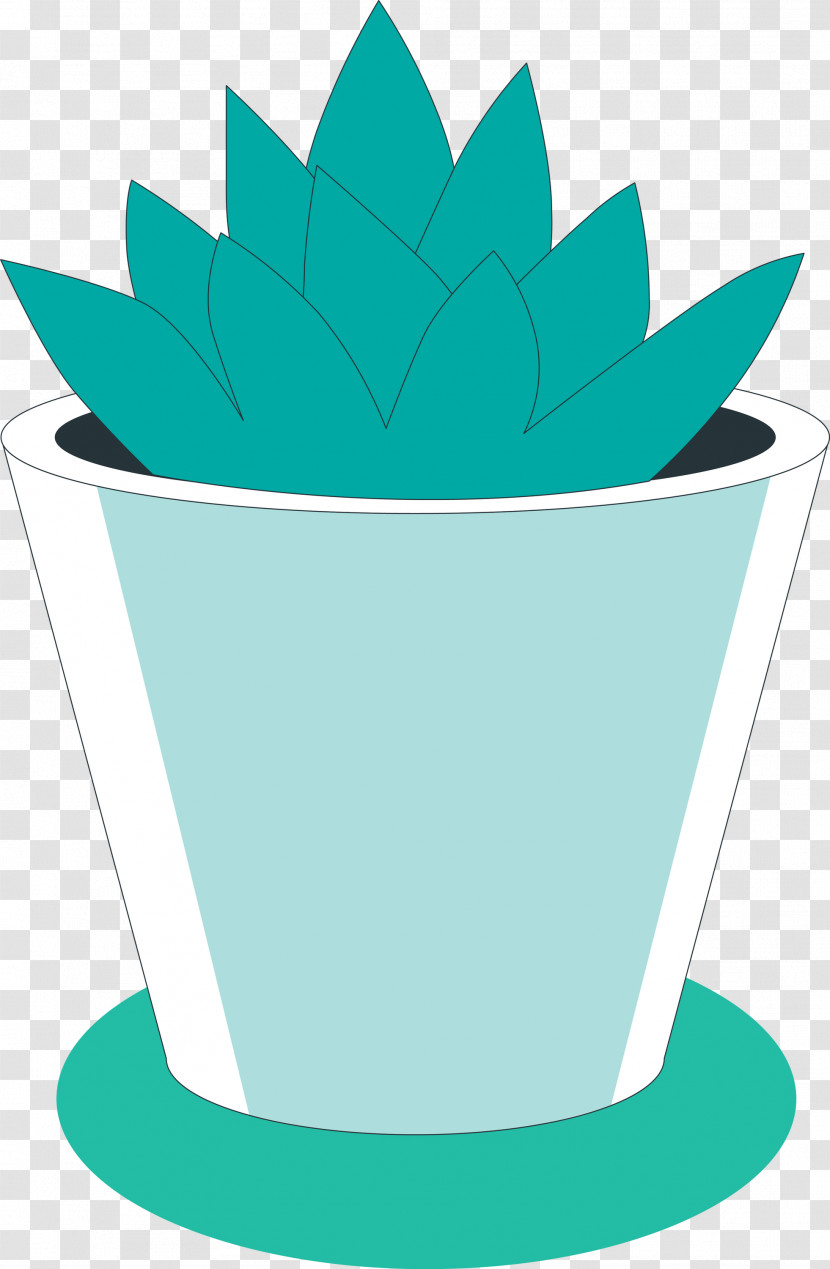 Leaf Flowerpot Green M-tree Line Transparent PNG