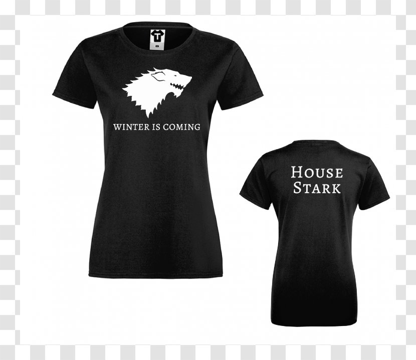T-shirt House Stark Winter Is Coming Fire And Blood Arryn - Top Transparent PNG