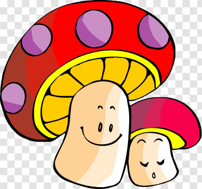 Mushroom Stroke Child Food - Learning - Mushroom,color,Fungus,lovely,Cartoon Transparent PNG
