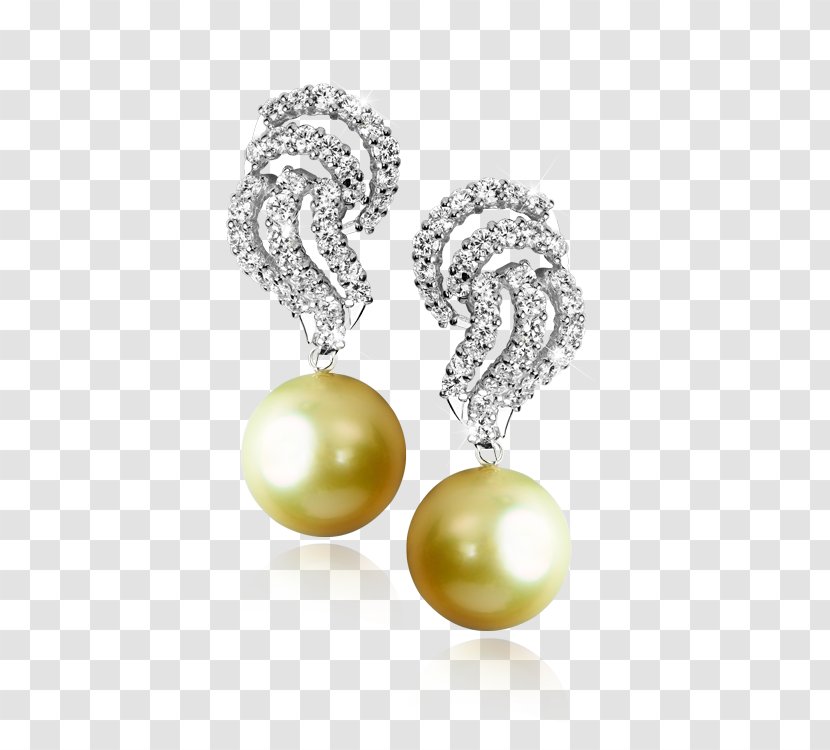 Pearl Earring Gemstone Diamond Gold - Sea Transparent PNG