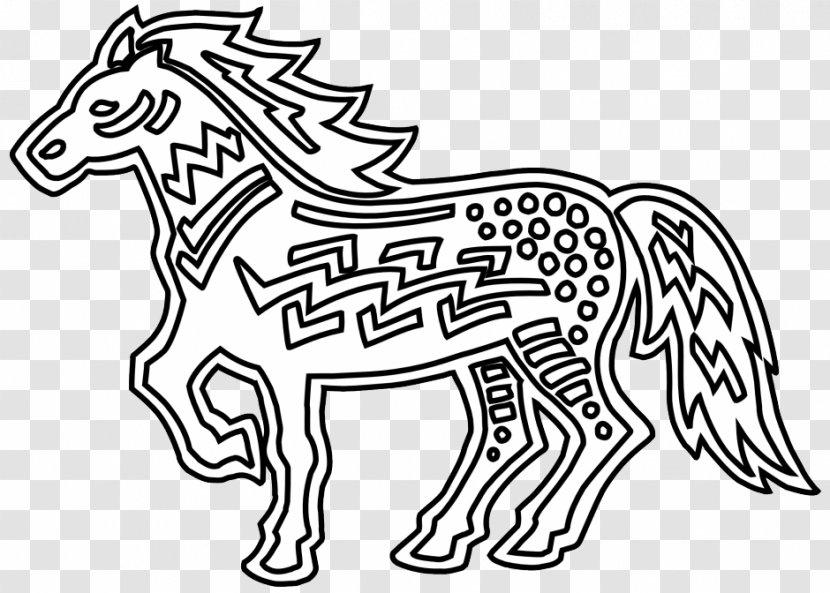Coloring Book Line Art Clip - Scalable Vector Graphics - Horse Transparent PNG