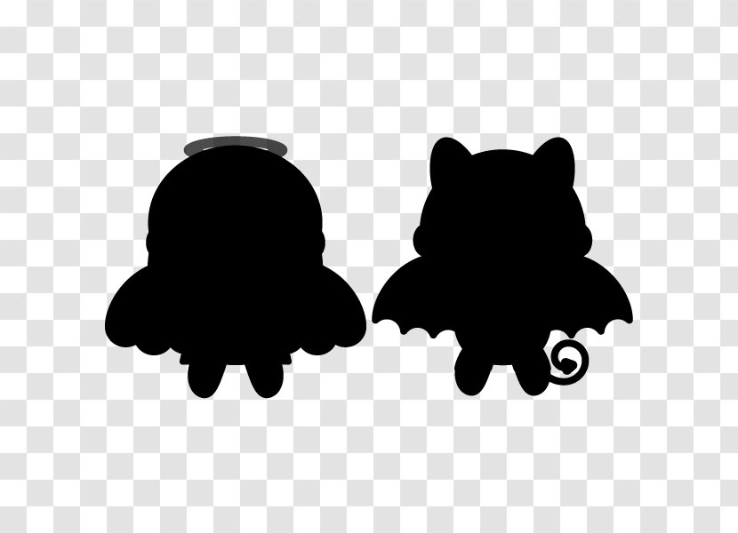 Silhouette Devil Angel - Snout Transparent PNG