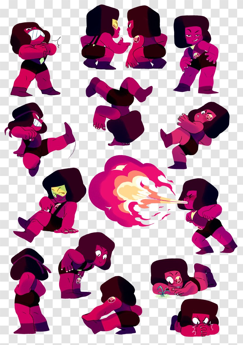 Hit The Diamond Ruby Gemstone Fan Art - Purple Transparent PNG