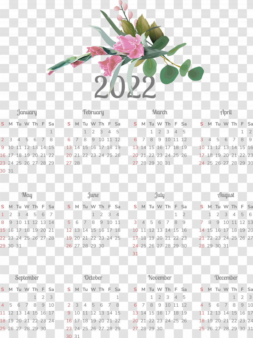 Calendar Font 2011 Transparent PNG