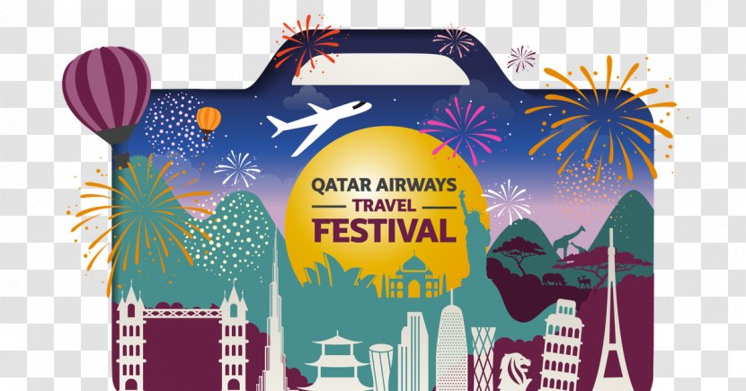 Doha Flight Travel Qatar Airways Fare - Brand - Autumn Tourism Festival Transparent PNG
