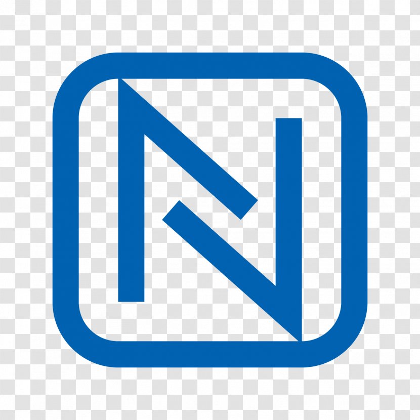 Near-field Communication Mobile Phones Symbol - Blue - N Transparent PNG
