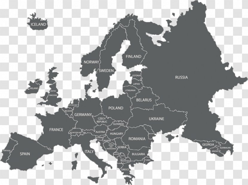 European Union Vector Map - World Transparent PNG