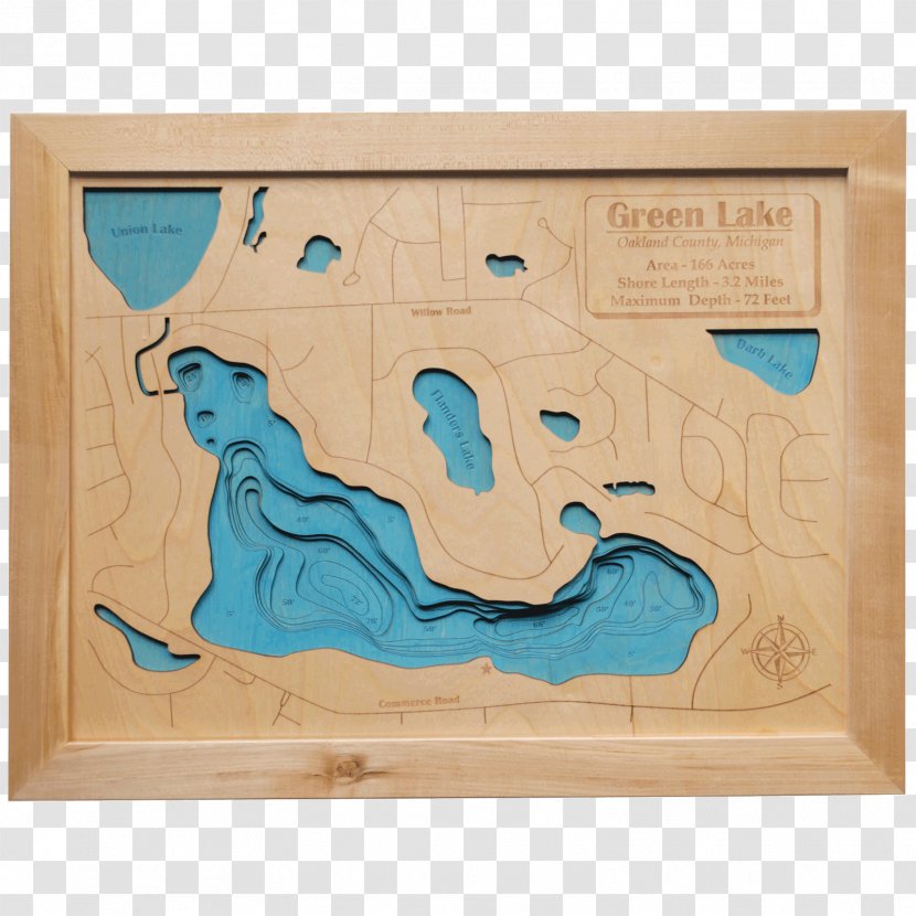 Lake Oakland Pine Map Wood Ya Shop Transparent PNG