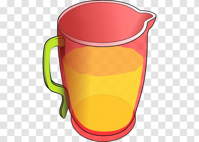 Juice Pitcher Jug Clip Art - Yellow - Water Cliparts Transparent PNG