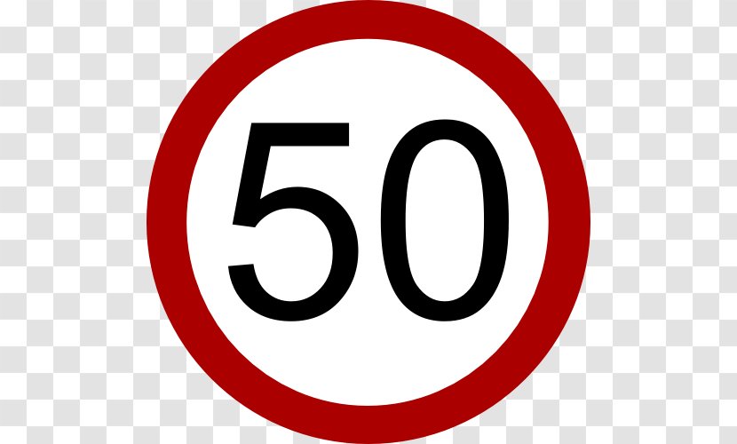 Sign Italy Clip Art - Symbol - Speed Limit 5 Transparent PNG