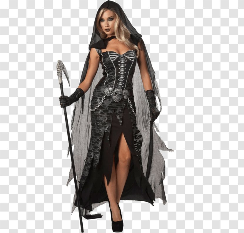 Death Halloween Costume Woman - Flower Transparent PNG