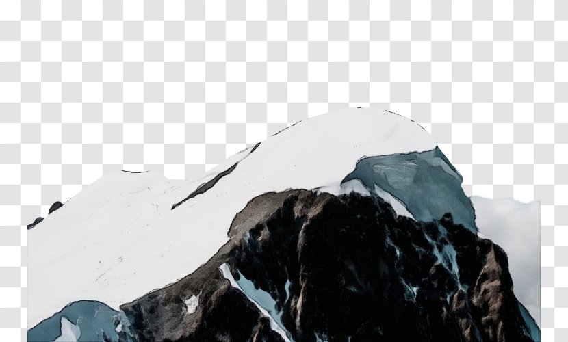 Glacial Landform Mountainous Landforms Mountain Nunatak Range - Glacier - Rock Ridge Transparent PNG