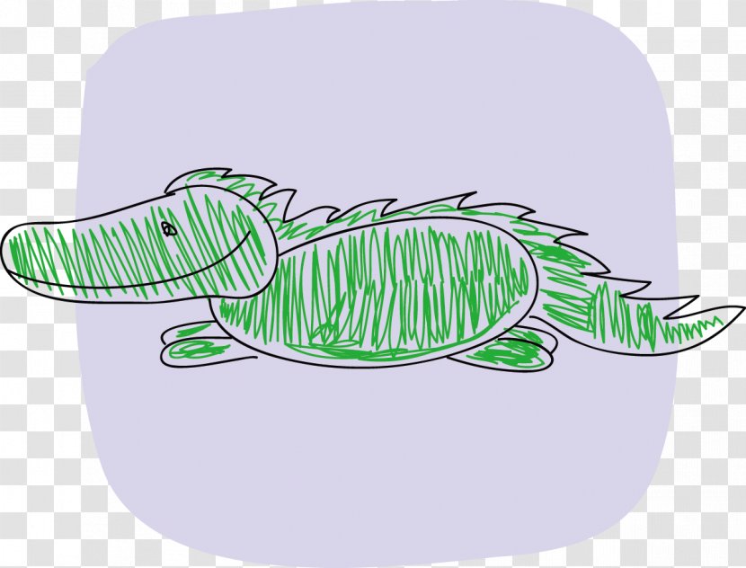 The Crocodile - Green - Vector Transparent PNG