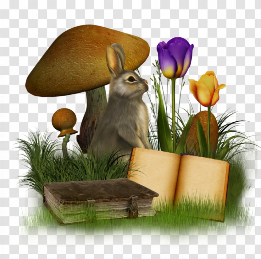 Clip Art - Flower - Easter Rabbit Transparent PNG
