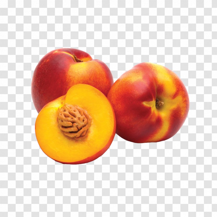 Juice Nectarine Fruit Apricot Cherry - Three Red Peaches Transparent PNG