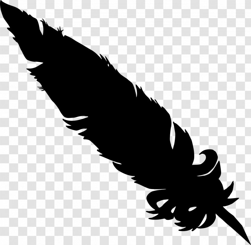 Feather Bird Archaeopteryx Silhouette - Wing Transparent PNG