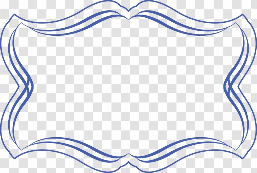 Blue Euclidean Vector Line - Cute Lines Ancient Box Transparent PNG