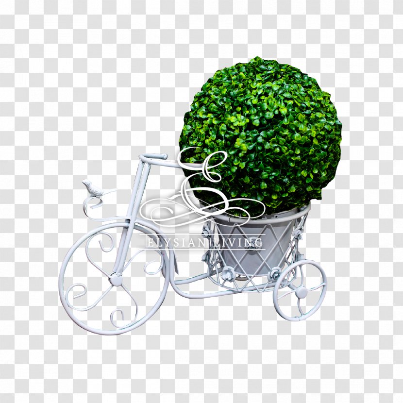 Bicycle Vehicle Elysian Living Designs - Flowerpot Transparent PNG