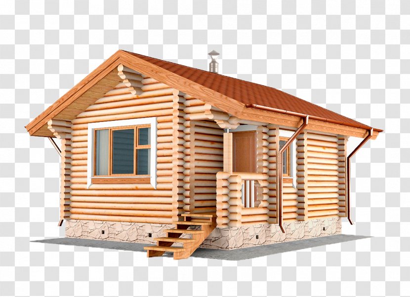 House Building Facade Log Cabin Hut - Cottage Transparent PNG