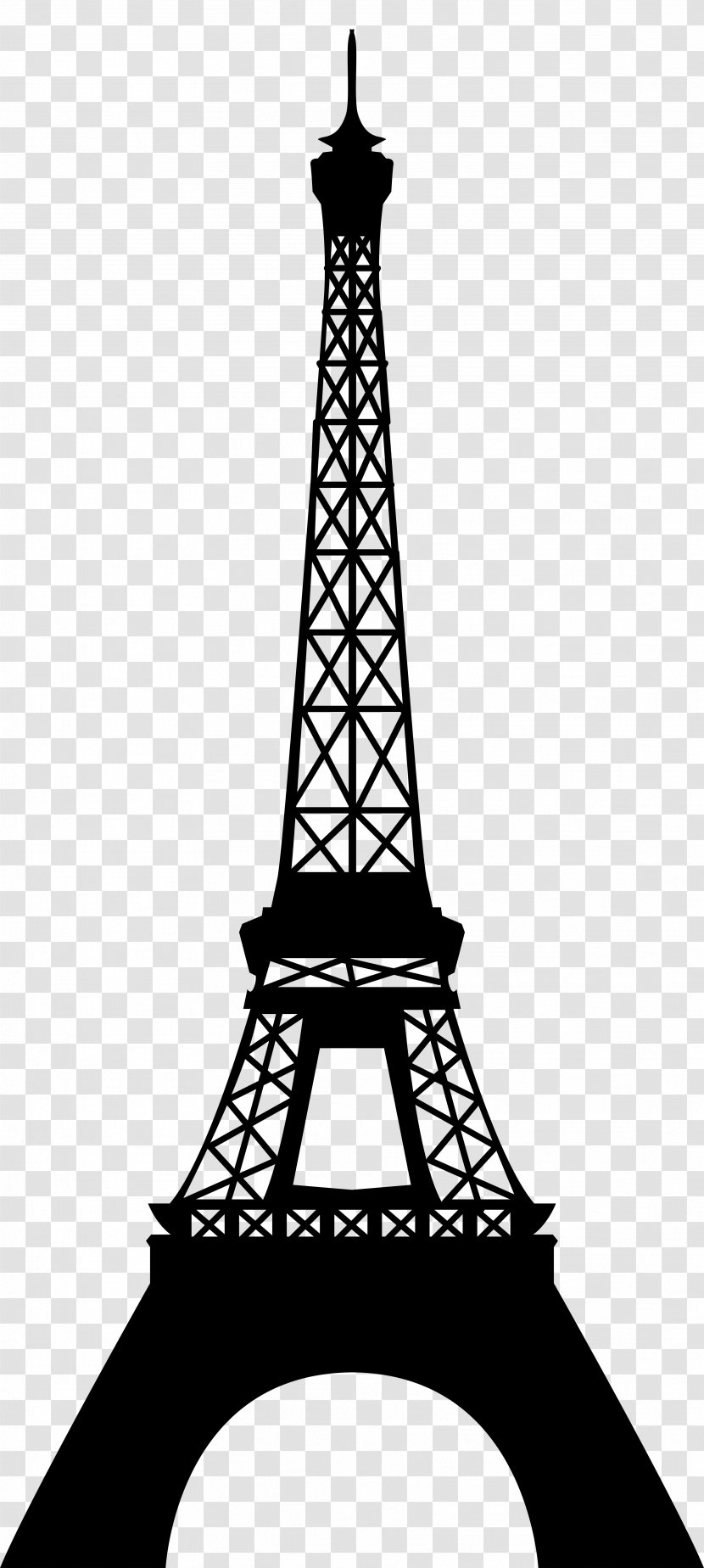 Eiffel Tower Clip Art Silhouette Image - Clipart Drawing Transparent PNG