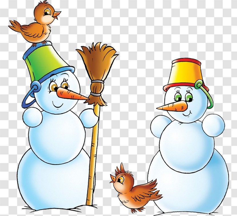 Winter Snowman Behavior School Holiday - Bird Transparent PNG
