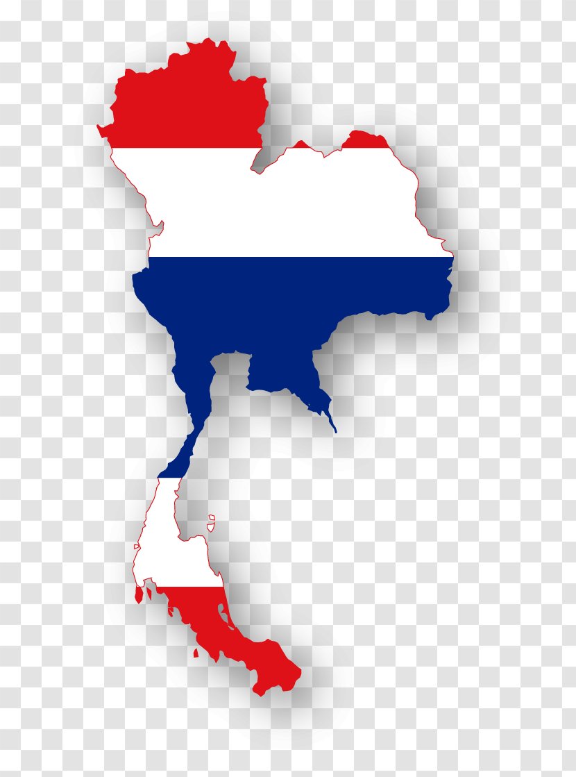 Flag Of Thailand Map - Stock Photography Transparent PNG